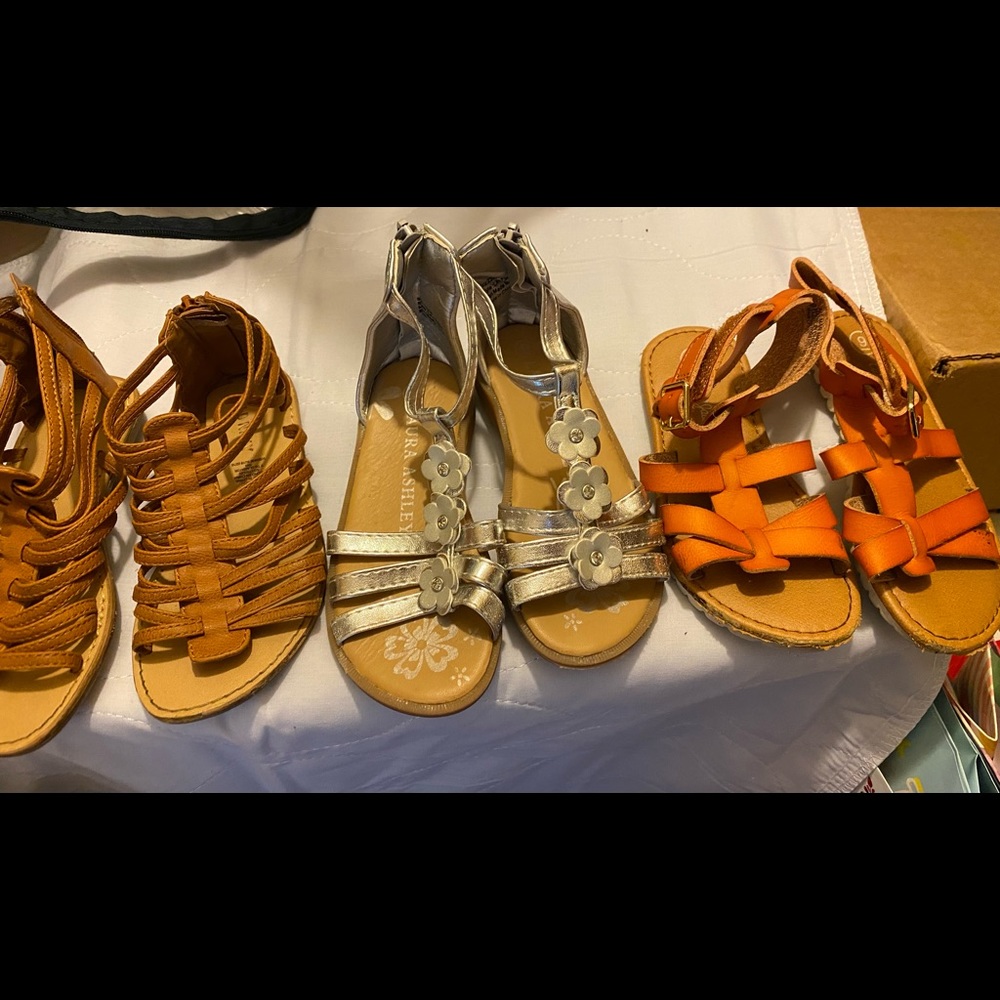 Lot of Toddler Girl Sandals